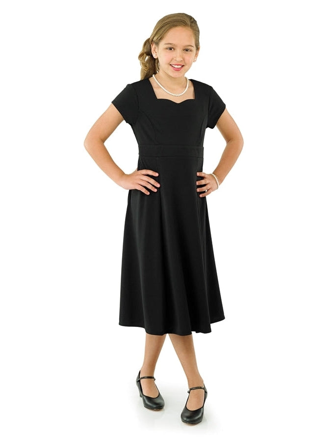 RACHEL Style 443Y Sweetheart Neck Short Sleeve Show Choir Dress Youth guardcloset