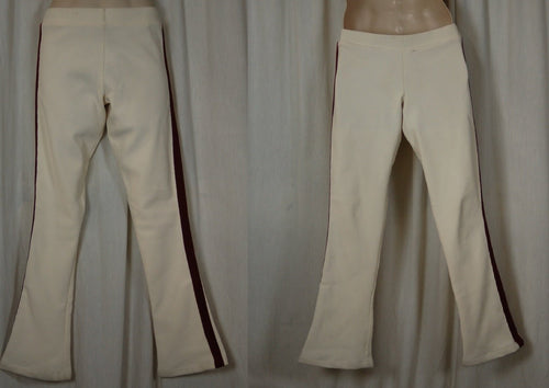 10 Beige Pants W/maroon Stripe Dance Sophisticates - guardcloset