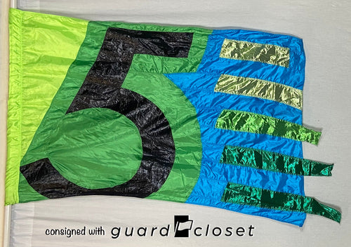 10 Blue green black number 5 McCormick's Flags - guardcloset