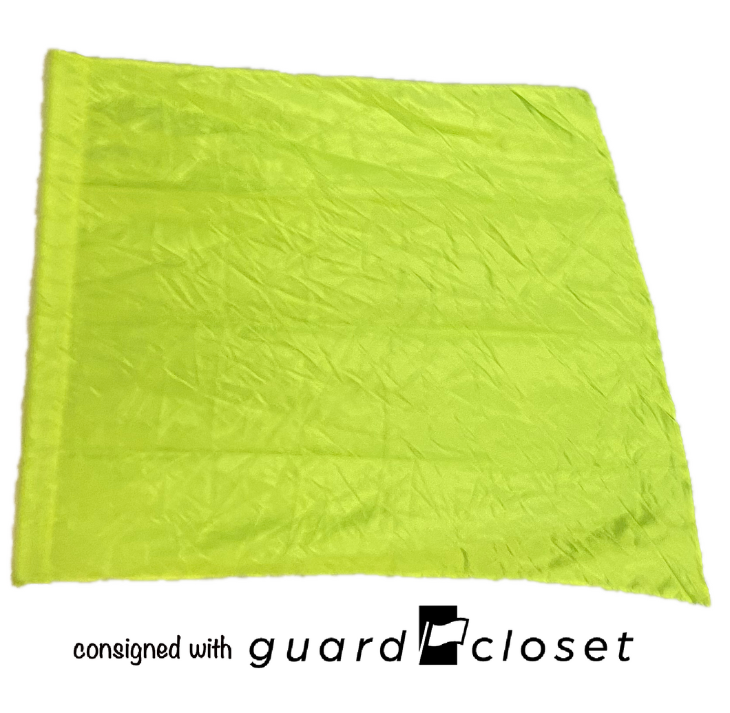 44 solid neon yellow flags