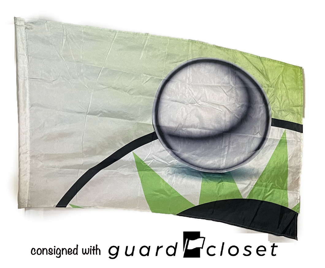 15 Green/white Pinball Flags