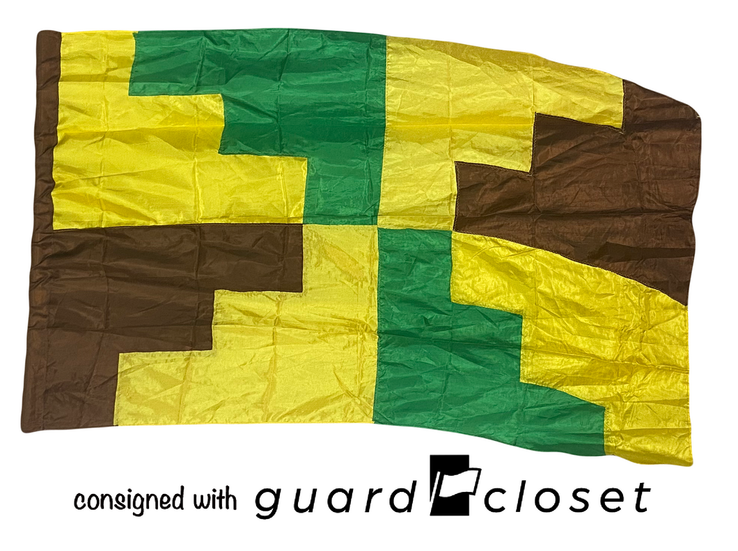17 green brown yellow geometric flags guardcloset