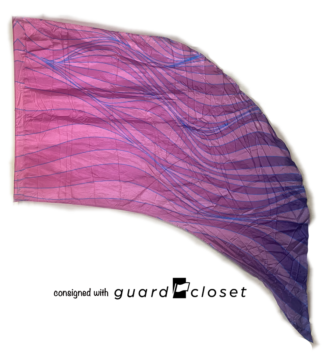 74 blue purple pink wave swing flags Showday Designs