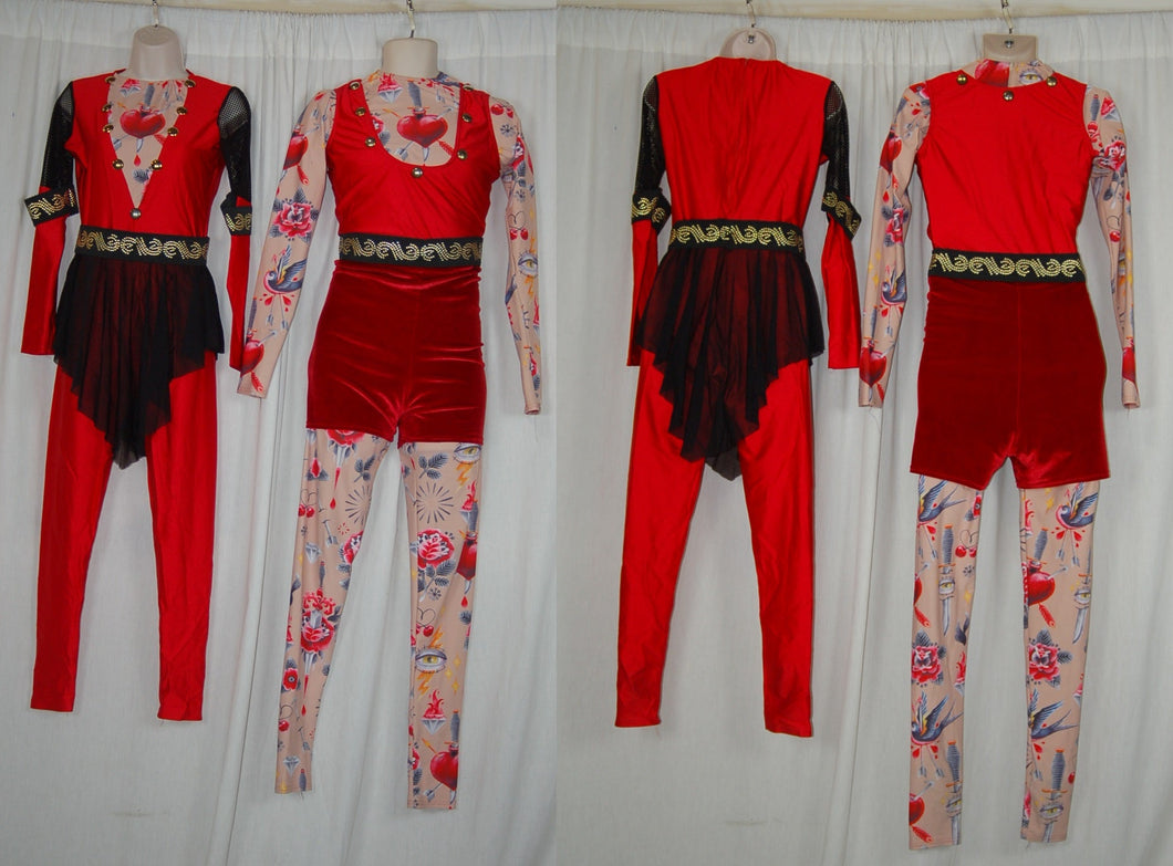 6 total circus JHD Performance Wear uniforms