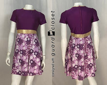 Load image into Gallery viewer, 7 fuschia floral short sleeve dresses with built in shorts by Dance Sophisticates
