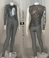 Load image into Gallery viewer, 26 total gray silver uniforms - 3 styles Creative Costuming &amp; Designs
