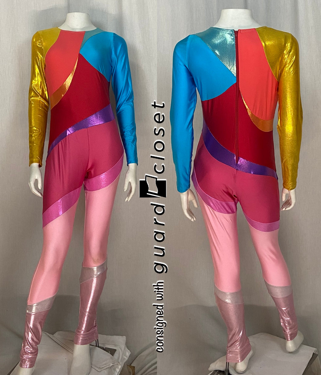 15 multicolor long sleeve Creative Costuming & Designs unitards