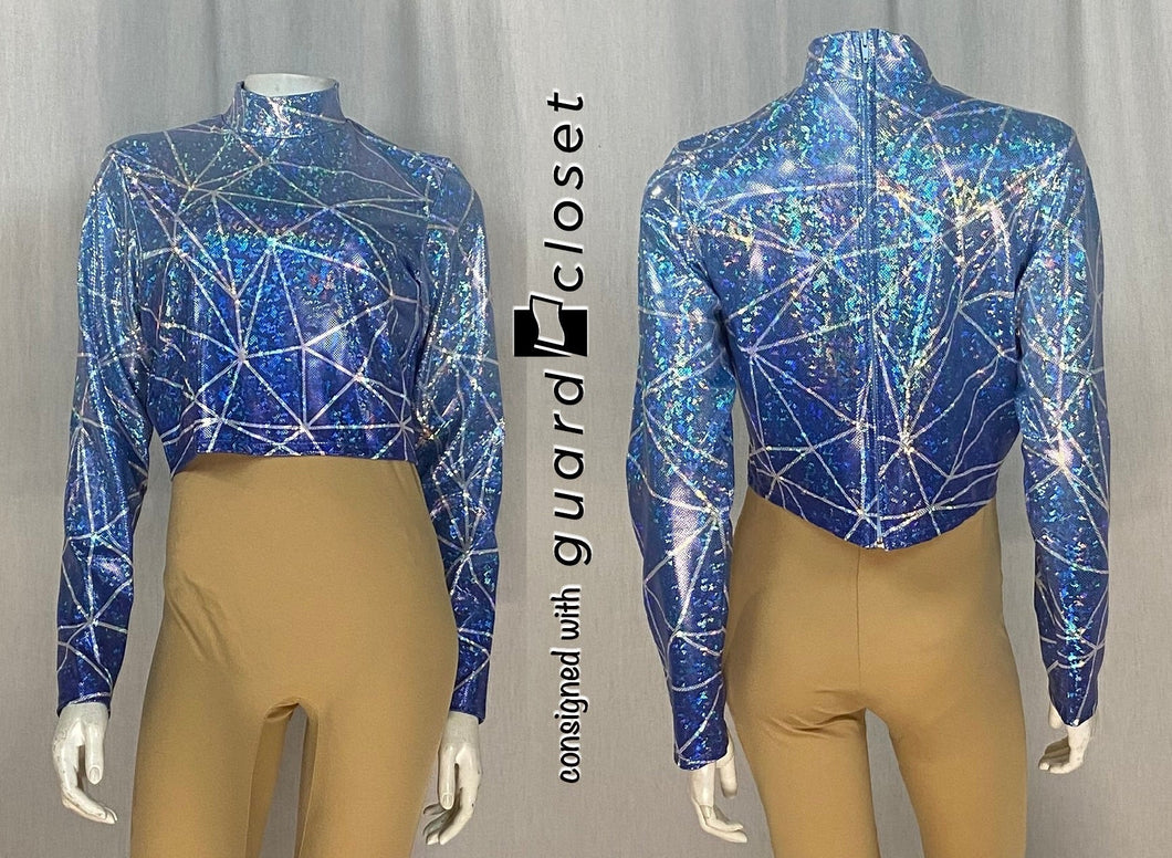 21 metallic blue galaxy tops Dance Sophisticates