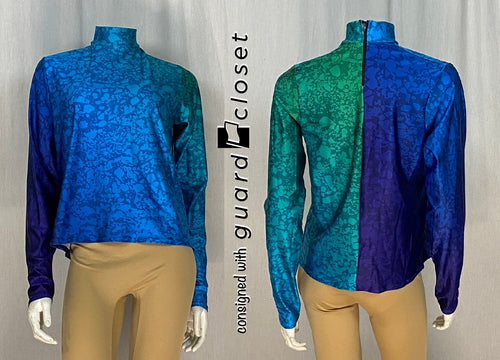 13 blue green purple abstract performance tops McCormick's