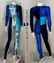 Load image into Gallery viewer, 29 dark blue aqua Dance Sophisticates unitards
