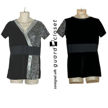 Load image into Gallery viewer, 10 Female + 1 Male Black Silver Dance Sophisticates Sleeveless Tops
