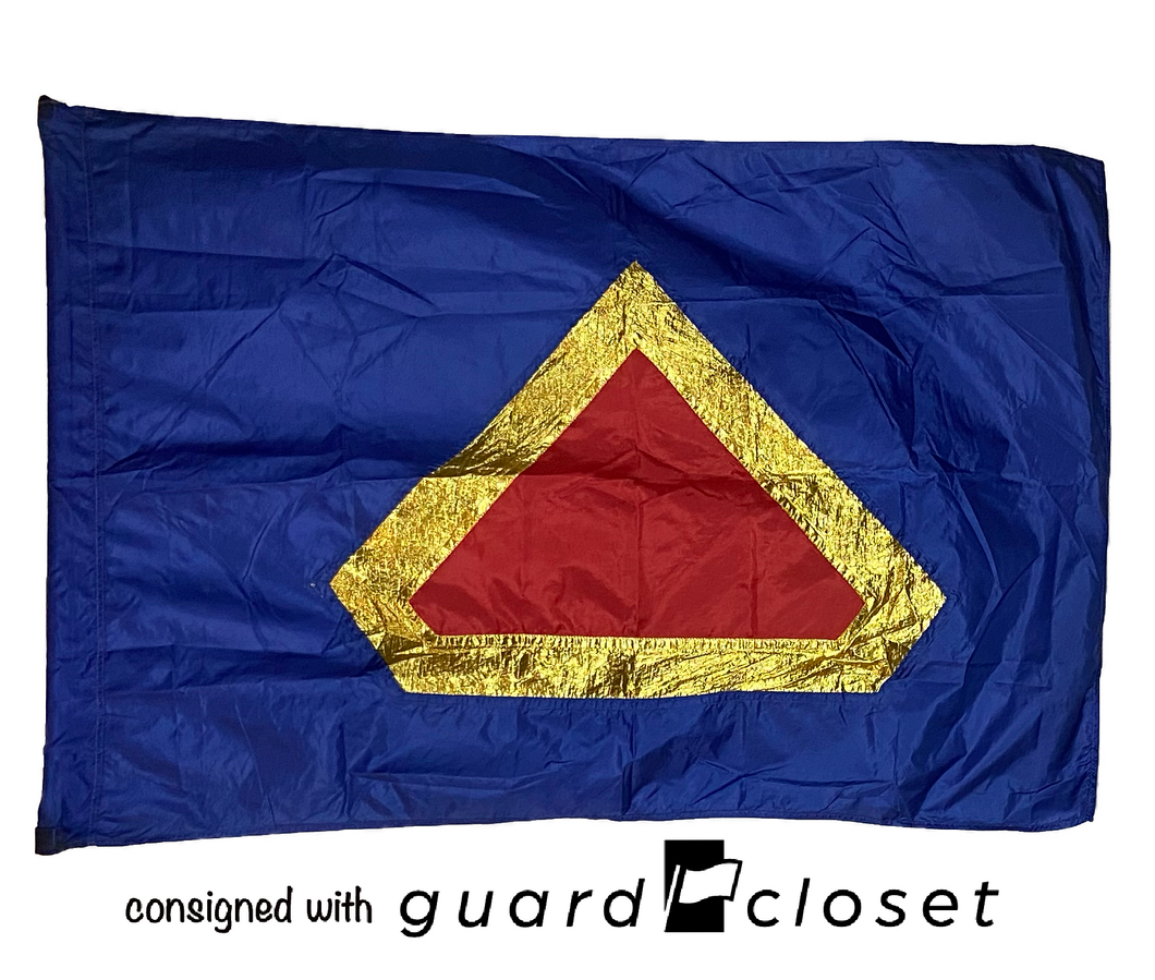 5 Blue/red/gold Diamond Flags