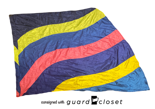 9 blue green pink yellow wave flags guardcloset