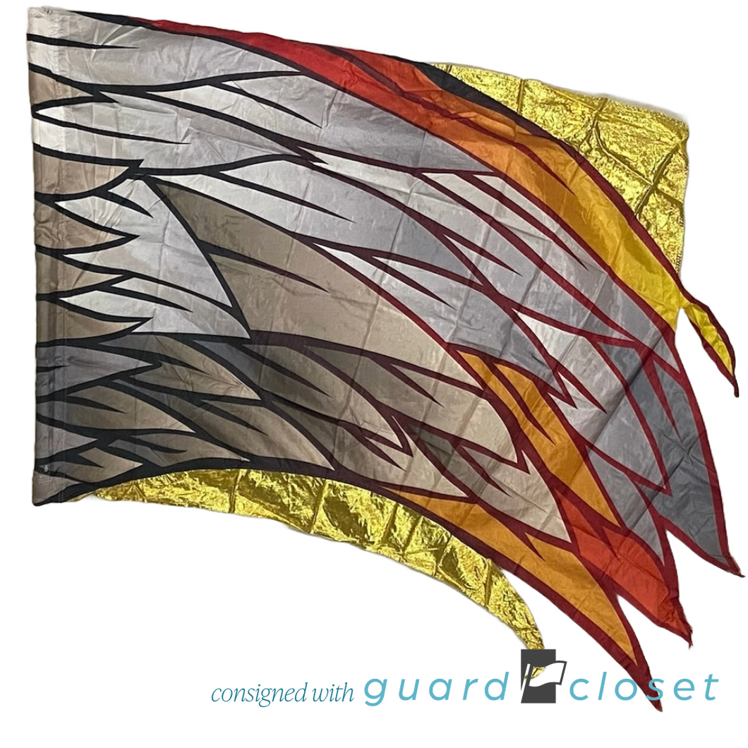 24 Firebird Feathers Flags by R&S Marching Arts