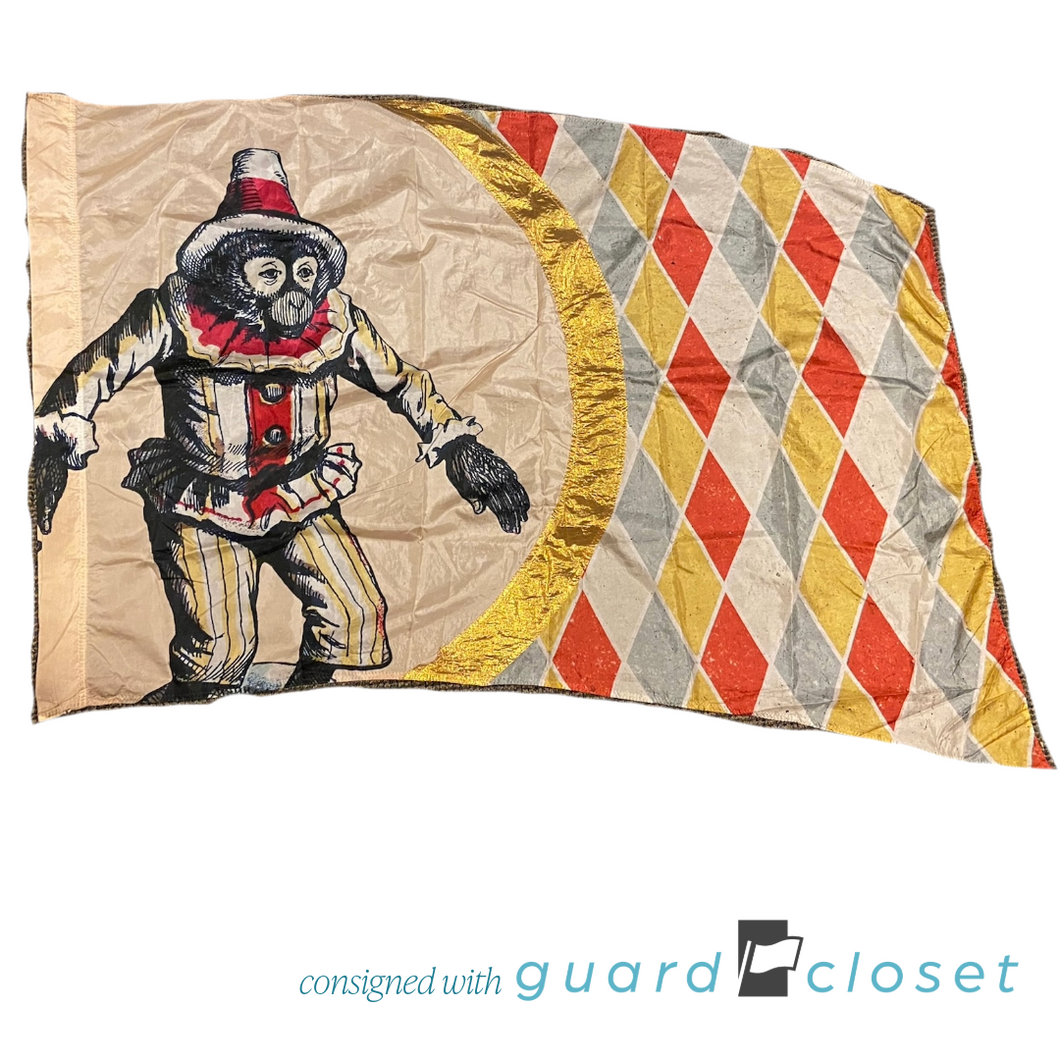 5 circus monkey flags