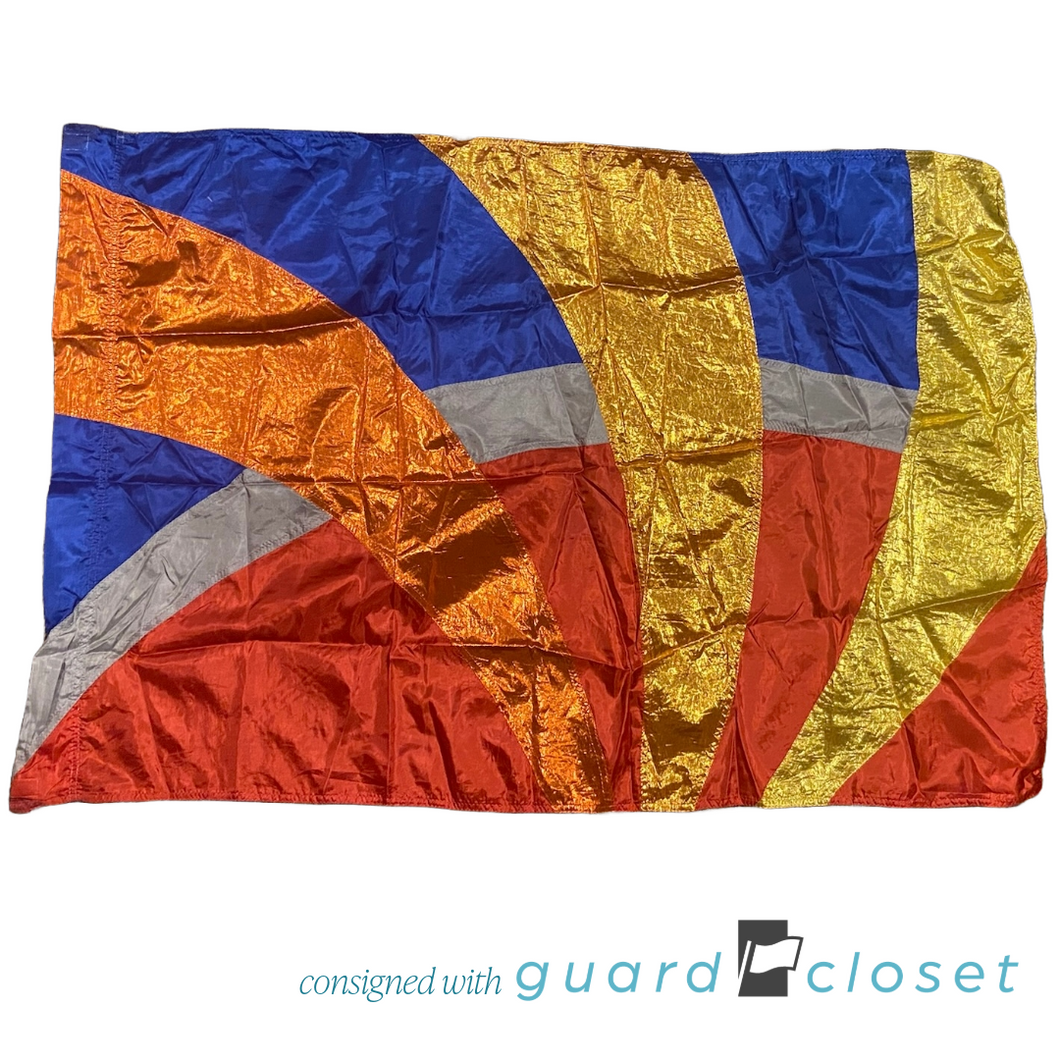 15 Red Blue Gray Gold Copper Flags by Band Shoppe