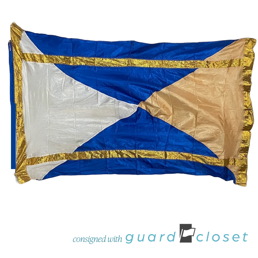 12 Blue Gold Peach Swing Flags