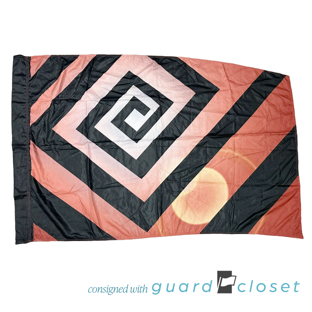 18 Rust Black Spiral Style Plus Flags