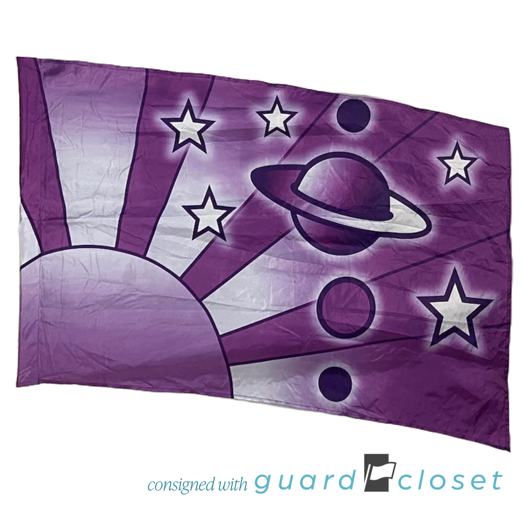 23 Purple Sun Solar System Flags by Field & Floor FX