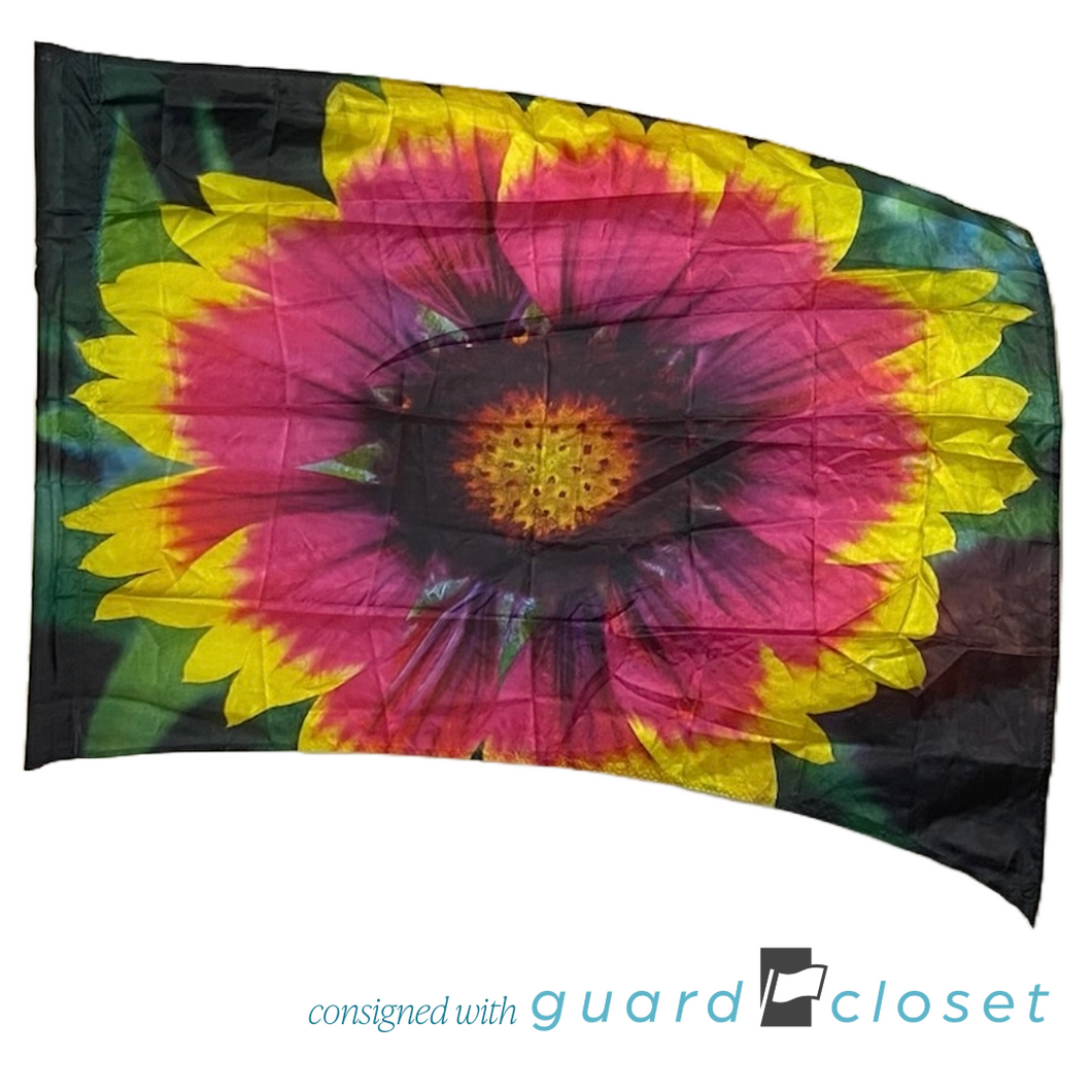 8 Red Yellow Sunflower Flags