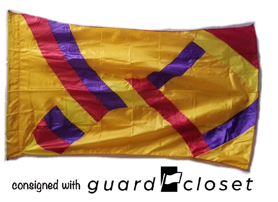 13 orange yellow red purple geometric flags guardcloset