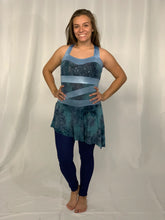 Load image into Gallery viewer, 9 Navy green light Blue sleeveless Unitards With Attached Skirts- A Wish Come True
