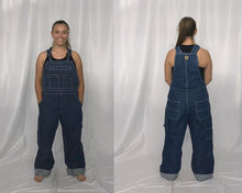 Load image into Gallery viewer, 21 blue denim overalls
