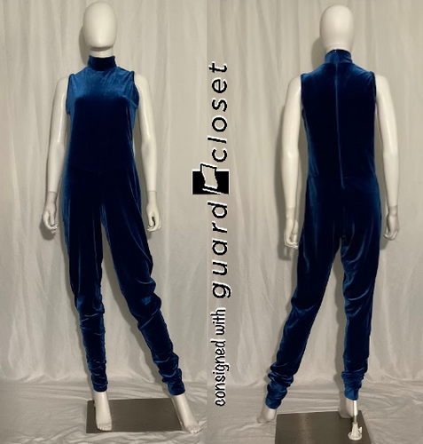 10 solid blue sleeveless unitards Dance Sophisticates