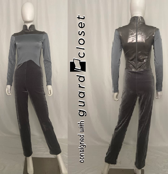 9 gray long sleeve unitards