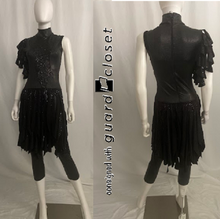 Load image into Gallery viewer, 13 black sleevless skirted unitards +1 unitard guardcloset
