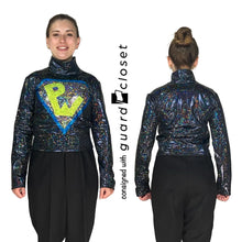 Load image into Gallery viewer, 30 Teal Black JHD Designs Performance tops
