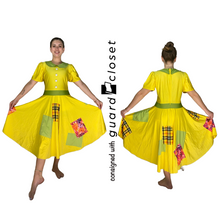 Load image into Gallery viewer, 28 Yellow Green Patchwork Assorted Unitards/Dresses by Creative Costuming &amp; Designs
