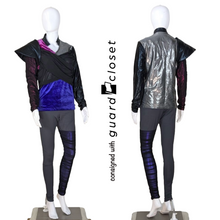 Load image into Gallery viewer, 25 Bibs/26 Tops Black Silver Purple by Creative Costuming &amp; Designs
