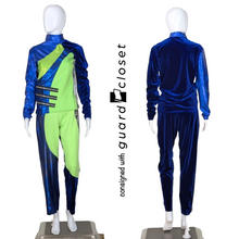 Load image into Gallery viewer, 22 Tops/35 Pants Blue Green By Creative Costuming &amp; Designs
