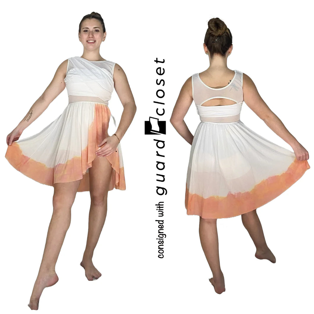 17 White Tank Dresses with dyed skirts by Balera