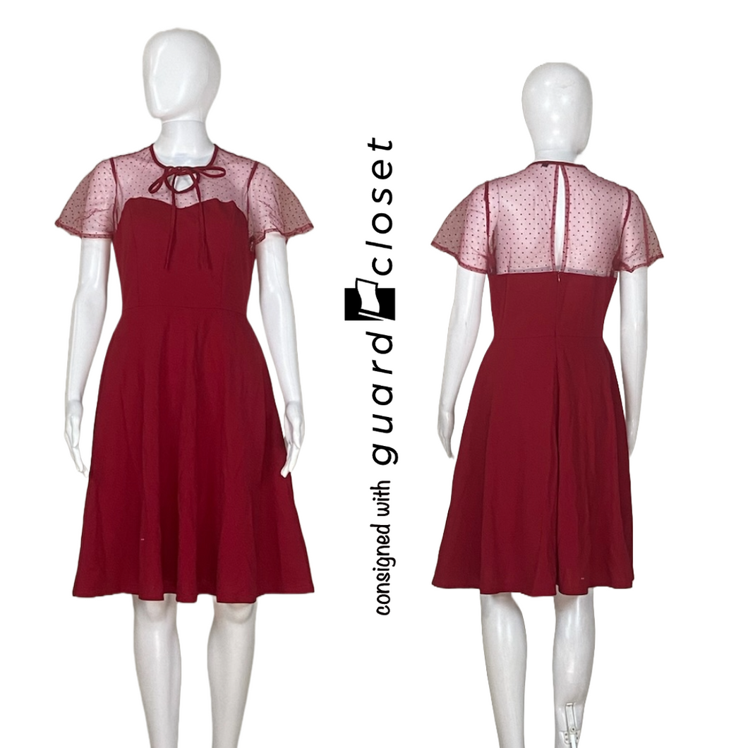 10 Brick Red Short Sleeve Dresses