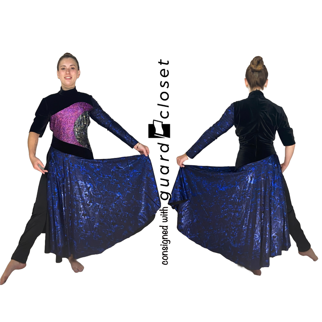 19 Purple Black Blue Skirted Unitards by Stitches n Seams