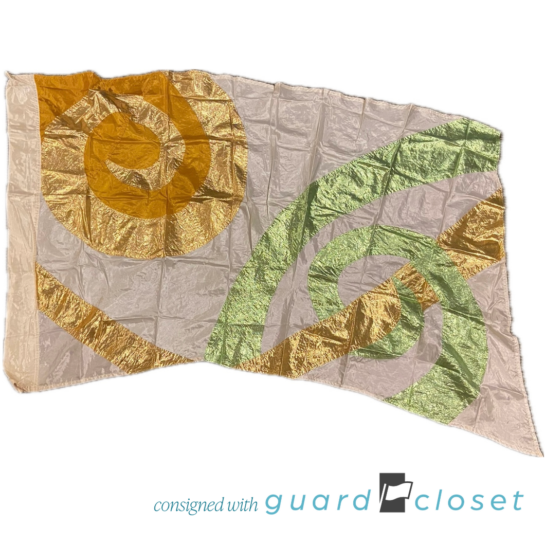 14 Ivory Green Gold Bronze Style Plus flags