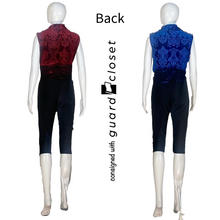 Load image into Gallery viewer, 12 Sleeveless Red or Blue to Purple Reveal Costume by Dance Sophisticates
