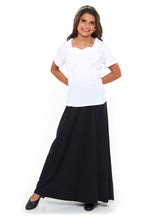 Load image into Gallery viewer, DAPHNE (Style 2203Y) - Sweetheart Neck Short Sleeve Blouse - Youth Cousin&#39;s Concert Attire
