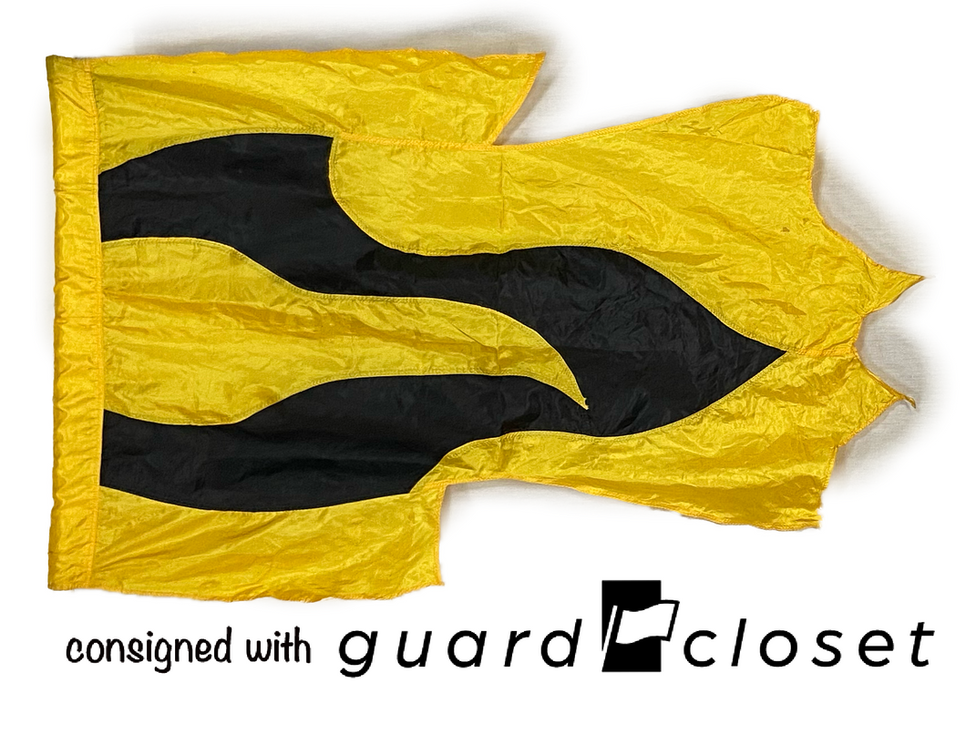 6 black/gold flags guardcloset