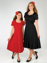 Load image into Gallery viewer, VALENTINA (Style #403Y) - Sweetheart Neck Short Sleeve Show Choir Dress-Youth Cousin&#39;s Concert Attire
