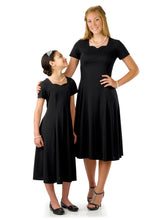 Load image into Gallery viewer, VALENTINA (Style #403Y) - Sweetheart Neck Short Sleeve Show Choir Dress-Youth Cousin&#39;s Concert Attire
