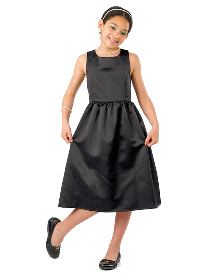 Black Knee Length Choir Dress