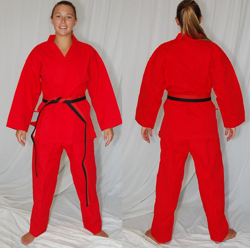 10 Red Karate Uniforms guardcloset