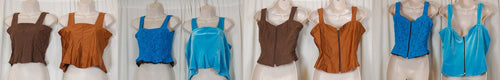 6 assorted blue/brown tops guardcloset