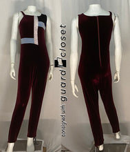 Load image into Gallery viewer, 21 maroon/navy blue/light blue unitards- two styles Fred J. Miller
