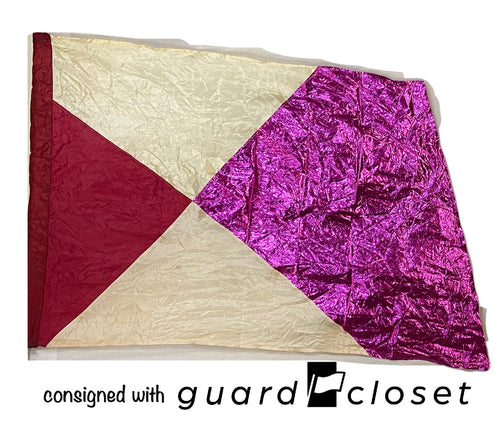 6 fuchsia/red/beige flags guardcloset