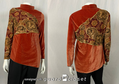 10 Orange Patterned Tunics guardcloset